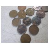 (CNTR) 15 Wheat Pennies...