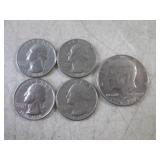 (CNTR) 5 Bicentennial Coins - 4 Qua...