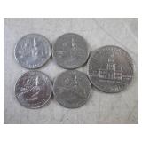 (CNTR) 5 Bicentennial Coins - 4 Qua...