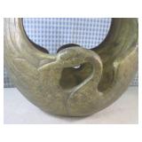 (EC1) Vintage Brass Swan Planter / ...