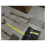 (BS) Shovels, Forks and Rake...