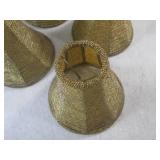 (EC1) Set of 6 Vintage Gold Glass B...