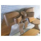 (EW4) Wood Wall Shelf with 3-D Bow ...