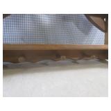 (EW4) Wood Wall Shelf with 3-D Bow ...