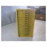 (EC1) Vintage Metal 14-Drawer File ...