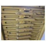 (EC1) Vintage Metal 14-Drawer File ...