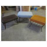 (BR2) 3 Vintage Footstools...