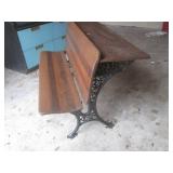 (UD1) Antique Wood and Cast Iron Do...