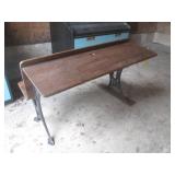 (UD1) Antique Wood and Cast Iron Do...