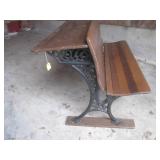 (UD1) Antique Wood and Cast Iron Do...