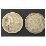 Pair of 1883 Morgan Silver Dollars