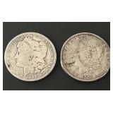 Pair of 1888-O Morgan Silver Dollars