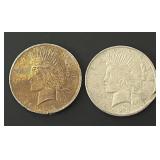 Pair of 1923 Peace Dollars