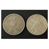 Pair of 1923 Peace Dollars