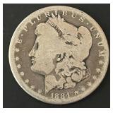 1884-S Morgan Silver Dollar