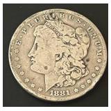 1881-S Morgan Silver Dollar