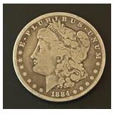 1884-S Morgan Silver Dollar