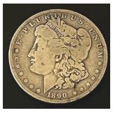 1890-O Morgan Silver Dollar