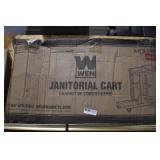 WEN 73033 Janitorial Cart with 3 Shelves and 25-Gallon Vinyl Bag