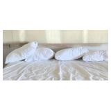 Lot of 4 Pillows from a Shut-Down Hotel (USED)