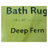 Bath Rug Deep Fern 24 x 40"; new fr...
