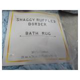3 piece Shaggy Ruggled Border Bath ...