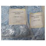 3 piece Shaggy Ruggled Border Bath ...