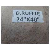 Double Ruffle Bath Rug 24 x 40"; ne...