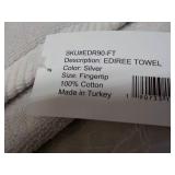 3 pc Ediree Silver Fingertip Towels...