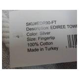 3 pc Ediree Silver Fingertip Towels...
