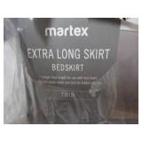 Martex Grey Extra Long Twin Bedskir...