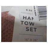 6 pack Hand Towels; new from JCPenn...