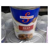 21 cans Swanson Beef Broth-past bes...