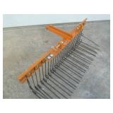 Wolverine 3 Point Tine Beach Comb/Yard Rake 60"