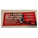 Michael Jordan Hanes PhonePass Calling Card Complete, NEW!