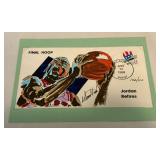 Michael Jordan Limite Edition /110 Final Hoope Jordan Retired Stamped Post Card
