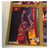 Michael Jordan 1992-1993 Fleer Chicago Bulls Back 2 Back Team Card Set