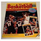 1992-1993 Panini Basketball Collectible Sticker Album - Michael Jordan on Cover