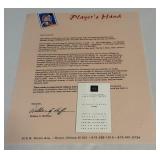 Michael Jordan Authentic Busines Card From Jordan / Silverberg Apparel With Letter of Authenticity