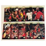 Michael Jordan 10-Card A Cut Above Die Cut Basketball Set 1996 Upper Deck