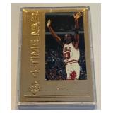 Michael Jordan 22kt Gold Card Limited Edition /10,000  1995-96 Upper Deck MVP Basketball Card