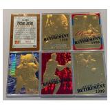 Michael Jordan Limited Edition 5 Card 23kt Gold Retirement Set 1999 Fleer