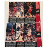 Michael Jordan Gatorade 6 Card Oversized Set 1999 Upper Deck Basketball Cards