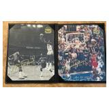 (2) Michael Jordan Numbered /23,000 Limited Edition Photos Upper Deck Authenticated Collectibles Basketball