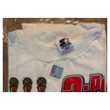 VERY RARE Chicago Bulls 3-Peat T-Shirt Size Large by Starter - Retro / Vintage - Michael Jordan