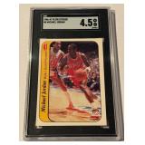 Michael Jordan RC 1986 Fleet Sticker #8 SGC Graded 4.5 - SECOND MOST ICONIC BASKETBALL ROOKIE CARD OF ALL TIME!!