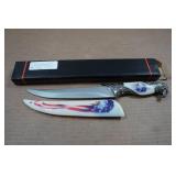 Bald Eagle Theme Collector Knife