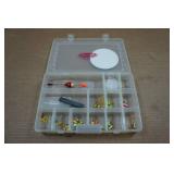 Tackle Tray with Assorted Ice Fishing Tackle