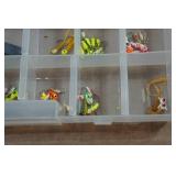 Tackle Tray with Assorted Ice Fishing Tackle