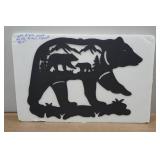Black Bear Metal Wall Décor